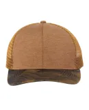 DRI DUCK 3358 Pique Trucker Cap in Saddle/ camo