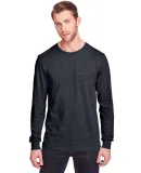 Fruit of the Loom IC47LSR Unisex Iconic Long Sleev Black Ink Heather