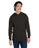 Fruit of the Loom 4930LSH HD Cotton™ Jersey Hood Black Ink Heather