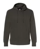 J America 8706 Ripple Fleece Hooded Sweatshirt Black