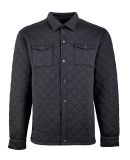 J America 8889 Quilted Jersey Shirt Jac Black