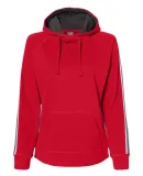 J America 8640 Rival Fleece Hooded Sweatshirt Red