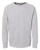 J America 8707 Ripple Fleece Raglan Crewneck Sweat Oxford