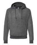 J America 8709 Flip Side Fleece Hooded Pullover Charcoal Heather