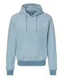 J America 8709 Flip Side Fleece Hooded Pullover Chambray Heather