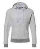 J America 8709 Flip Side Fleece Hooded Pullover Grey Heather