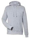 J America 8879 Gaiter Fleece Hooded Sweatshirt Grey Heather