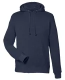 J America 8879 Gaiter Fleece Hooded Sweatshirt True Navy Heather