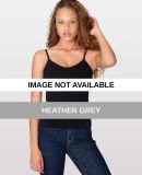 8320 American Apparel Cotton Spandex Jersey Bra-Ca Heather Grey