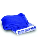 Liberty Bags 8707 Micro Coral Fleece Blanket in Royal