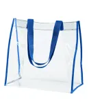 BAGedge BE252 Clear PVC Tote in Royal