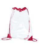 Drawstring Bags Bulk BAGedge BE253 PVC Cinch Sack in Red