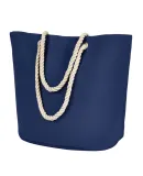 BAGedge BE256 Polyester Canvas Rope Tote NAVY