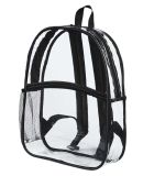 BAGedge BE259 Clear PVC Backpack in Black