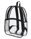 BAGedge BE259 Clear PVC Backpack BLACK