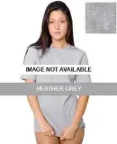 4400 American Apparel Unisex Baby Rib Fitted Short Heather Grey