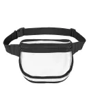 BAGedge BE264 Unisex Clear PVC Fanny Pack BLACK