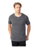 Alternative Apparel 6897 Home Team Henley Shirt Coal Pigment