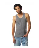 Alternative Apparel 1998 Marine Eco-Jersey Panel T Eco Grey/ Eco Grey Riviera Stripe