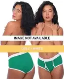 4415 American Apparel Unisex Baby Rib Brief Gold / White