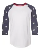 Alternative Apparel K2089 Youth Eco-Jersey Basebal Eco Ivory/ Stars