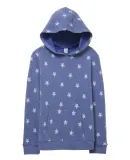 Alternative Apparel K9595 Youth Challenger Hooded  Pacific Blue Stars