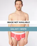 4415ORG American Apparel Men's Organic Baby Rib Br Galaxy / White