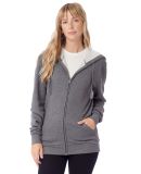 Alternative Apparel 8805PF Eco-Cozy Fleece Zip Hoo in Dark heathr grey