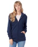 Alternative Apparel 8805PF Eco-Cozy Fleece Zip Hoo in Midnight navy