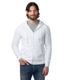 Alternative Apparel 8805PF Eco-Cozy Fleece Zip Hoo in White