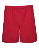 Badger Sportswear 4146 B-Core 5" Pocketed Shorts in Red