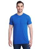 Bayside Apparel 5710 USA-Made Triblend Crew in Tri royal blue