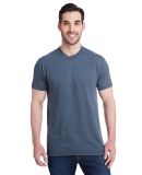 Bayside Apparel 5710 USA-Made Triblend Crew in Tri steel blue