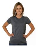 Bayside Apparel 5810 Women's USA-Made Triblend Sho in Tri dark grey
