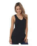 Bayside Apparel 5820 USA-Made Triblend Women's Tan in Tri black
