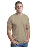 Bayside Apparel 9500 Unisex Fine Jersey Crew Tee in Khaki