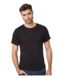 Bayside Apparel 9500 Unisex Fine Jersey Crew Tee in Black