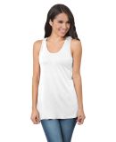 Bayside Apparel 9600 Women's Triblend Racerback Ta in Tri white solid