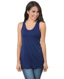 Bayside Apparel 9600 Women's Triblend Racerback Ta in Tri denim