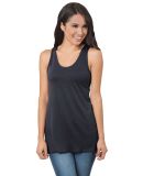 Bayside Apparel 9600 Women's Triblend Racerback Ta in Tri dark grey