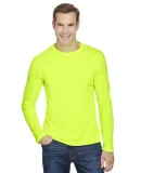 Bayside Apparel 5360 USA-Made Long Sleeve Performa in Lime green