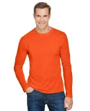 Bayside Apparel 5360 USA-Made Long Sleeve Performa in Bright orange