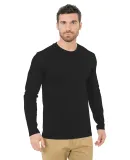 Bayside Apparel 9550 Unisex Fine Jersey Long Sleev Black