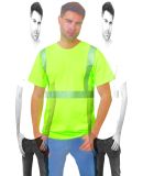 Bayside Apparel 3700 USA-Made Hi-Visibility Comfor in Lime green