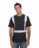 Bayside Apparel 3755 USA-Made Hi-Visibility Perfor in Black