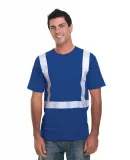 Bayside Apparel 3755 USA-Made Hi-Visibility Perfor in Royal blue