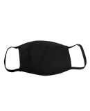 Bayside Apparel 1900 USA-Made 100% Cotton Face Mas in Black
