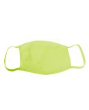 Bayside Apparel 1900 USA-Made 100% Cotton Face Mas in Lime green