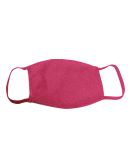 Bayside Apparel 1900 USA-Made 100% Cotton Face Mas in Heather red