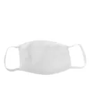 Bayside Apparel 9100 100% Cotton Face Mask White